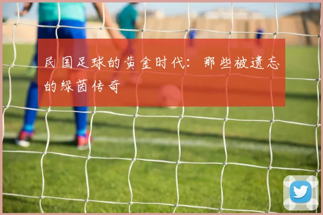 民国足球的黄金时代：那些被遗忘的绿茵传奇